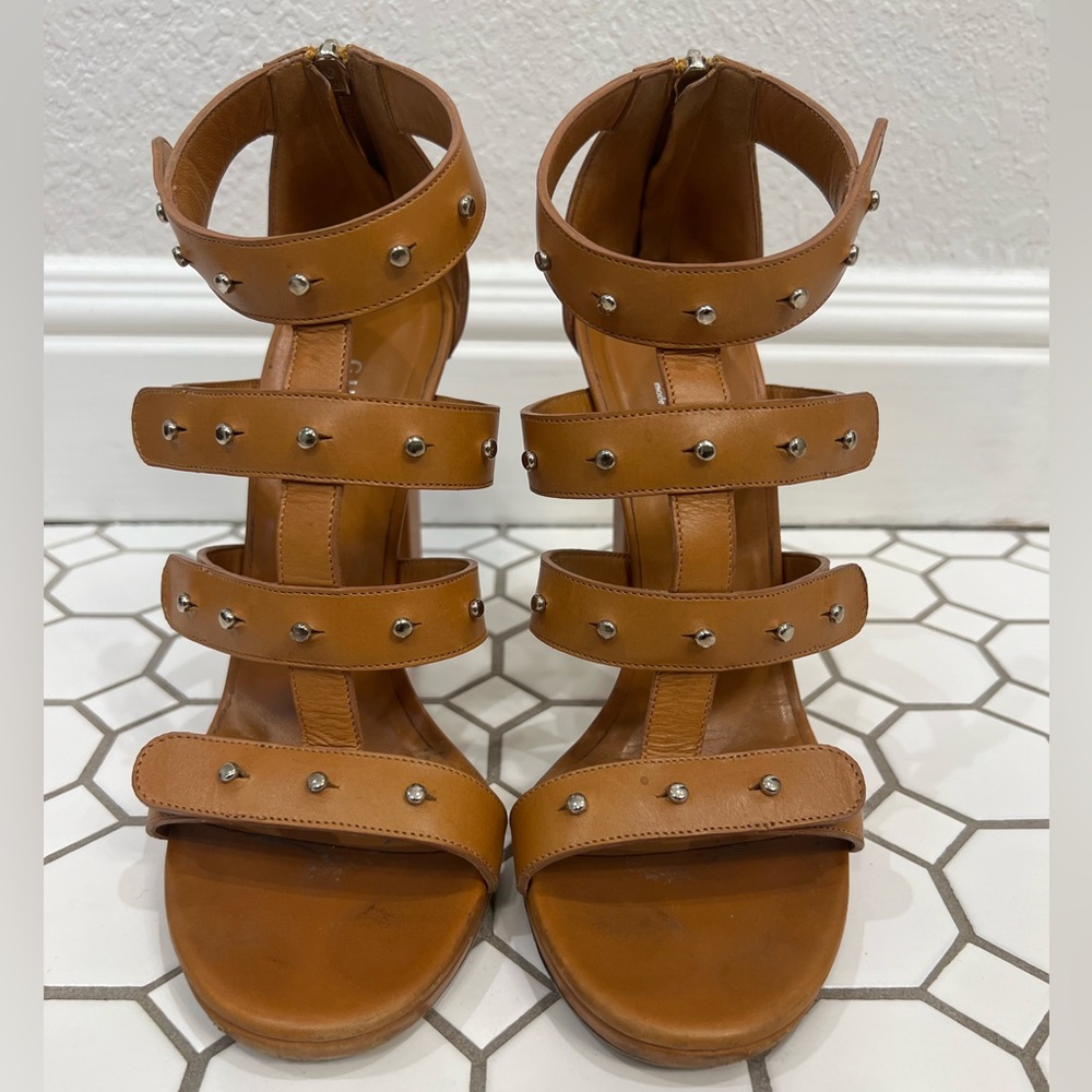 Gucci Brown Leather Sandal Size EU 39